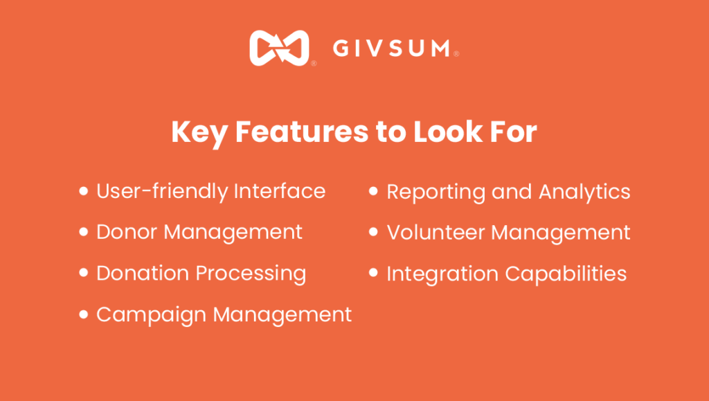 key featurs of donor management software